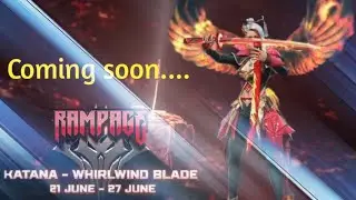 Katana whirlwind blade event |Free fire |garena