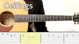 Lizzy McAlpine - Ceilings (Easy Guitar Tabs Tutorial)
