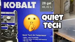 Unboxing & Review of the Kobalt 26 gallon quiet tech air compressor