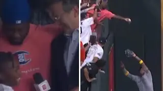 Hilarious Interview with Astros Fan after Fan Interference Call! (Full interview)