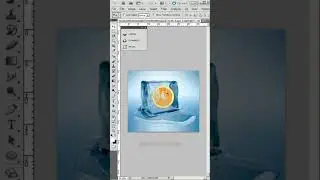 Manipulation of Orange in ice cube in Photoshop 