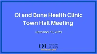 November 2023 Clinic Town Hall