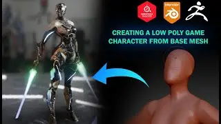 Game Character Creation Tutorial - Sculpting & Texturing Time lapse