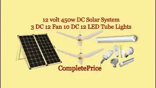 450 watts 12 volt Solar System in Sarai Alamgir Pakistan 24/7 working