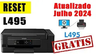 Reset Epson L495 Atualizado Julho 2024 RESET de almofadas de tinta.