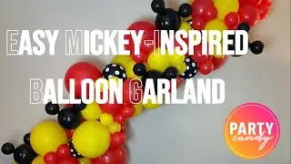 EASY Mickey-Inspired Balloon Garland