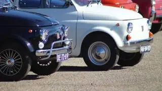 Oude en nieuwe Fiat 500 Koffieklets