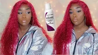 DYING MY HAIR USING THE WATERCOLOR METHOD  | ADORE ME FIESTA FUCHSIA | JULIA HAIR