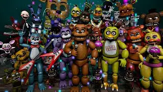 ДОГОНЯЛКИ ОТ аниматроника из всех ЧАСТЕЙ в Garyy's mod