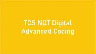 TCS NQT Digital Innovator Advanced Coding Questions | Part 1 | Python | Strings