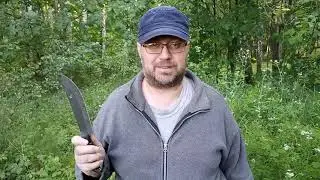 Нож из обломка мачете, вот что получилось обзор на природе