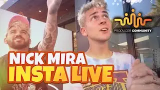 Nick Mira making a HARD Flute Beat outside the Crib w/ Cxdy 🌐🔥
