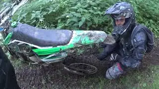 ШОК!!! WELS CRF140 разваливается (Эндуро покатушки на питбайках по лесу)