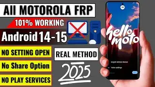 🔓 How To Bypass Google Lock On Motorola 2025 | 📱 Android 13/14/15 | 🔥 Motorola FRP Bypass | 🚫 No PC