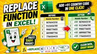 💫 How to Use the REPLACE Function in Microsoft Excel to Transform Your Data || IT WALA