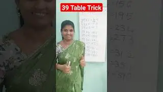 39 Table Trick😀😀😀#viralmaths #mathstricks ##tabletrick #trendingshorts #magicof39