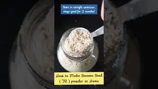 How to make Sesame seed/ Till powder at Home 