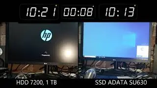 SSD ADATA SU630-240gb vs HDD 7200 RPM WesternDigital  Windows 10 Instalación