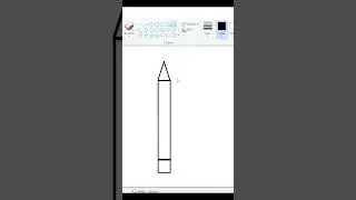 Learn to Draw a Pencil in MS Paint: Quick and Simple Method #windows