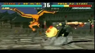 Tekken 3 law one hit ko| tekken 3 law vs hwoarang | tekken 3 law power punch |Gaming group | #shorts