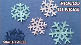 Fiocco di neve di Carta, Semplice Origami, Gioco di Carta, Divertimento per i Bambini