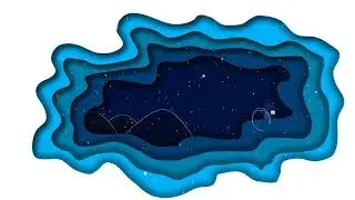 Snowing winter paper cut out (Illustrator) - animated in After Effects