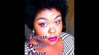 Holiday Party Makeup! Golds and Plumb