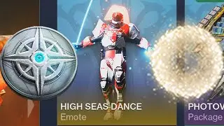 HIGH SEAS DANCE Emote Bright Dust & Silver  ● Destiny 2