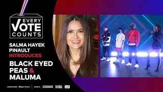 Salma Hayek Pinault Intros Black Eyed Peas & Maluma | Every Vote Counts: A Celebration of Democracy