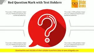 Red Question Mark With Text Holders Ppt Powerpoint Presentation Professional Microsoft
