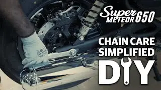 Chain Play Adjustment | Royal Enfield Super Meteor 650 | DIY Maintenance
