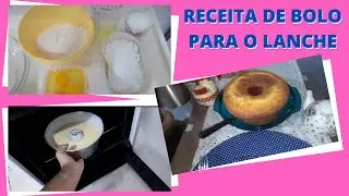 Receita de bolo para o lanche