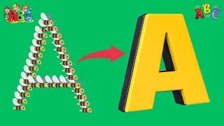 ABC Learning for Kids | Watch Flying Bees Create Letters A to Z!