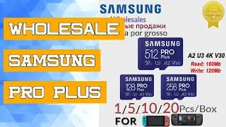 Wholesale SAMSUNG PRO Plus Micro SD Flash Memory Card 128GB 256GB 512GB C10 U3 V30 Micro Phone DJI D