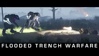 FLOODED TRENCH WARFARE - ARMA 3 HALO