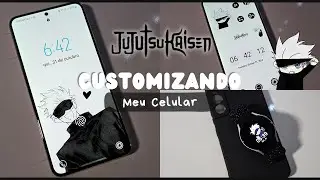 personalizando meu celular tema ANIME | jujutso kaisen 🖤💙