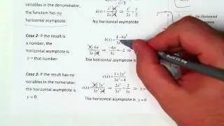 Rational Functions - Finding Horizontal Asymptotes