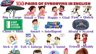 Learn 100 Synonyms in English With Examples Sentences | Improve Vocabulary Fast |