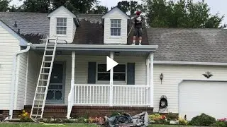 House, roof, driveway wash. In the neighborhood