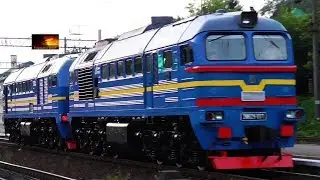 Выставочный 2М62У-0171 следует по станции Подзамче
