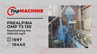 PREALPINA OMP T3 130 Repelletizing line used