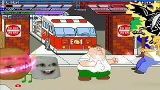 mugen peter and annoying orange vs homer and giant chicken