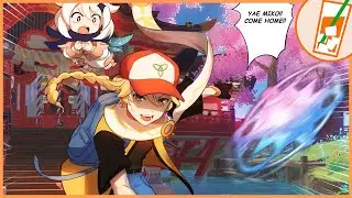 Pokémon Trainer Aether Catches YAE MIKO  - Genshin Impact Comic Dub | IceTeaComics
