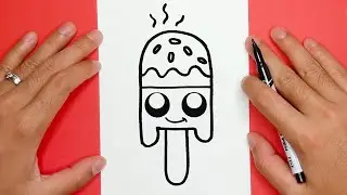 HOW TO DRAW SUPER CUTE ICE CREAM POP, DRAW CUTE THINGS