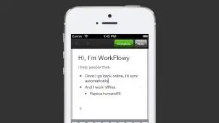 WorkFlowy Offline for iOS