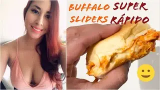 Botanita sandwiches de pollo con salsa de Bufalo