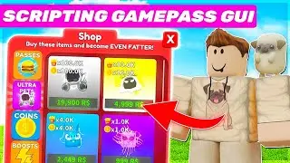 Scripting the Gamepass Shop Gui! Roblox Studio Simulator Guide Episode 22