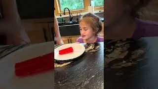 Cute Baby Girl Eating Popsicle Colorful and Fun Frozen Treats! 🌈 