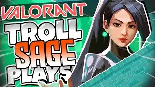 "200IQ" SAGE Wall BOOST Plays... VALORANT SAGE ! ( SAGE Wall Spots )