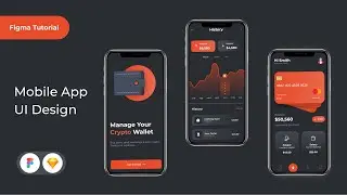Figma Mobile App Design Tutorial |  Mobile App UI/UX Design
